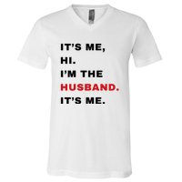 Its Me Hi Im The Husband Me & Funny Couples V-Neck T-Shirt