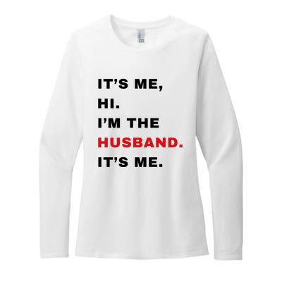 Its Me Hi Im The Husband Me & Funny Couples Womens CVC Long Sleeve Shirt