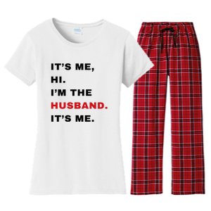 Its Me Hi Im The Husband Me & Funny Couples Women's Flannel Pajama Set