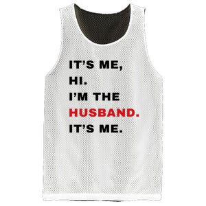 Its Me Hi Im The Husband Me & Funny Couples Mesh Reversible Basketball Jersey Tank