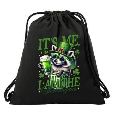 ItS Me I Am The Shenanigan Funny Raccoon Lucky Vibes Gift Drawstring Bag