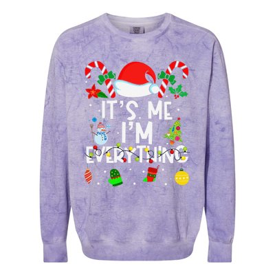 ItS Me IM Everything Christmas Romantic Couple Matching Colorblast Crewneck Sweatshirt