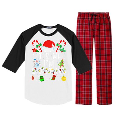 ItS Me IM Everything Christmas Romantic Couple Matching Raglan Sleeve Pajama Set