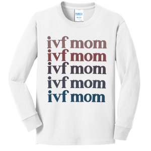 Ivf Mom Infertility Awareness Kids Long Sleeve Shirt