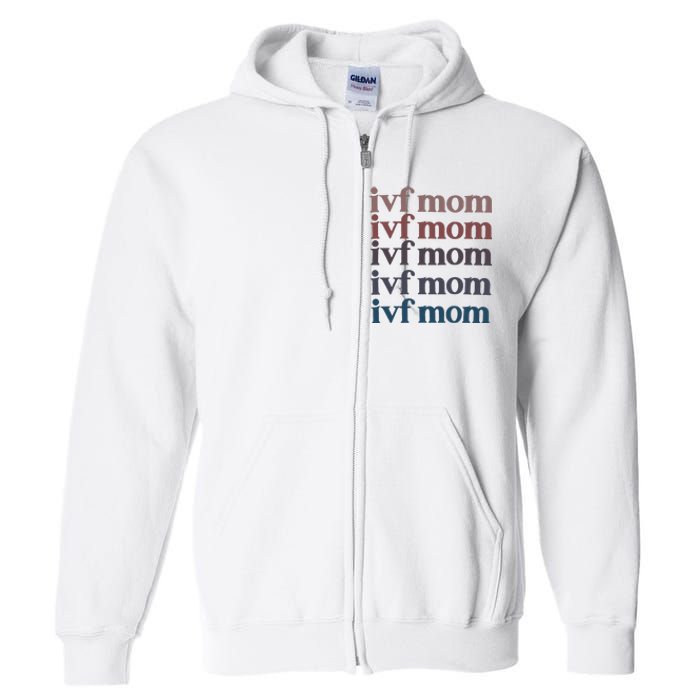 Ivf Mom Infertility Awareness Full Zip Hoodie