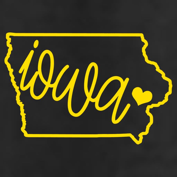 Iowa Map Iowa Lover Heaven Gold Map Cool Comfort Performance Bucket Hat