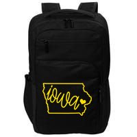 Iowa Map Iowa Lover Heaven Gold Map Impact Tech Backpack