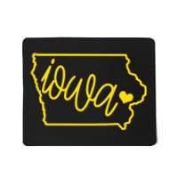 Iowa Map Iowa Lover Heaven Gold Map Mousepad