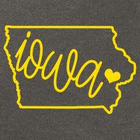 Iowa Map Iowa Lover Heaven Gold Map Cotton Canvas Backpack