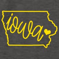 Iowa Map Iowa Lover Heaven Gold Map Vector Backpack