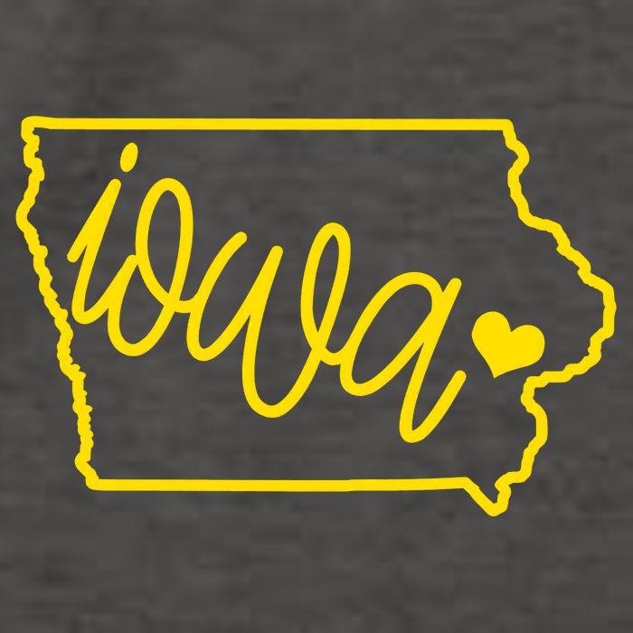 Iowa Map Iowa Lover Heaven Gold Map Vector Backpack