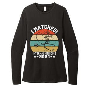 I Matched Internal Medicine 2024 Medical Resident Womens CVC Long Sleeve Shirt