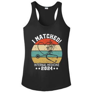 I Matched Internal Medicine 2024 Medical Resident Ladies PosiCharge Competitor Racerback Tank