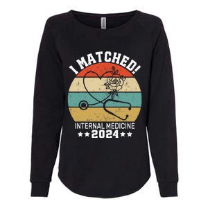 I Matched Internal Medicine 2024 Medical Resident Womens California Wash Sweatshirt