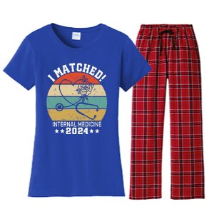 I Matched Internal Medicine 2024 Medical Resident Women's Flannel Pajama Set