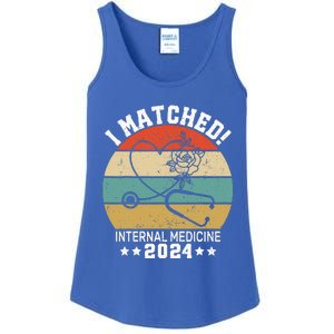 I Matched Internal Medicine 2024 Medical Resident Ladies Essential Tank