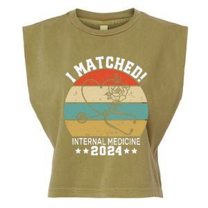 I Matched Internal Medicine 2024 Medical Resident Garment-Dyed Women's Muscle Tee