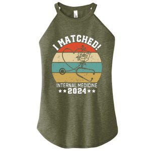 I Matched Internal Medicine 2024 Medical Resident Women's Perfect Tri Rocker Tank