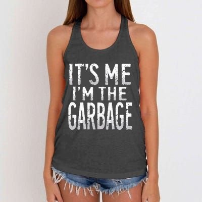 ItS Me IM The Garbage Maga Garbage For Trump DaddyS Home Women's Knotted Racerback Tank