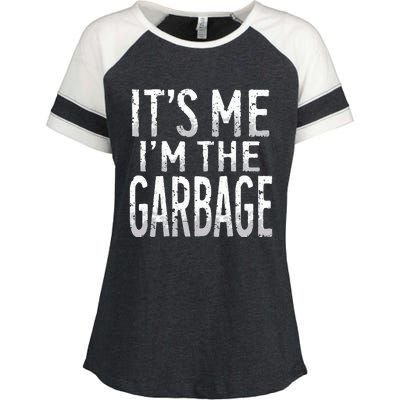 ItS Me IM The Garbage Maga Garbage For Trump DaddyS Home Enza Ladies Jersey Colorblock Tee