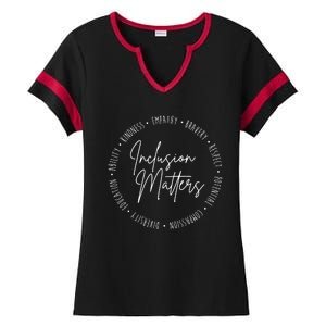 Inclusion Matters Inspirational Ladies Halftime Notch Neck Tee