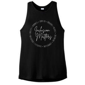 Inclusion Matters Inspirational Ladies PosiCharge Tri-Blend Wicking Tank