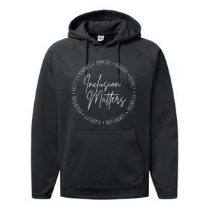 Inclusion Matters Inspirational Performance Fleece Hoodie