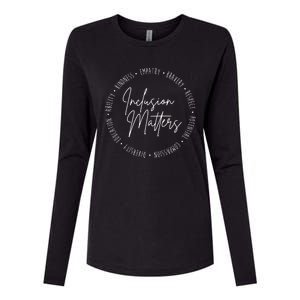 Inclusion Matters Inspirational Womens Cotton Relaxed Long Sleeve T-Shirt