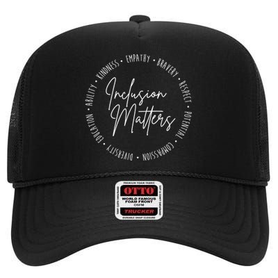 Inclusion Matters Inspirational High Crown Mesh Back Trucker Hat