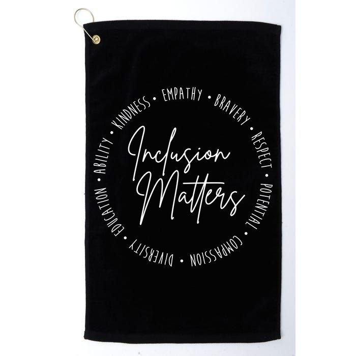 Inclusion Matters Inspirational Golf Towel
