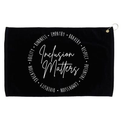 Inclusion Matters Inspirational Grommeted Golf Towel