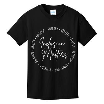 Inclusion Matters Inspirational Kids T-Shirt