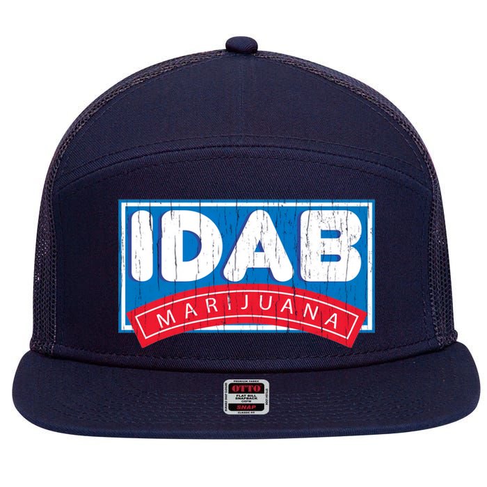 IDab Marijuana 7 Panel Mesh Trucker Snapback Hat