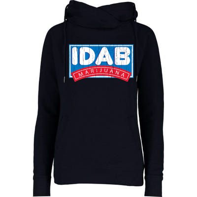 IDab Marijuana Womens Funnel Neck Pullover Hood