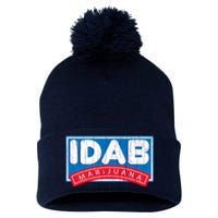 IDab Marijuana Pom Pom 12in Knit Beanie