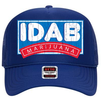 IDab Marijuana High Crown Mesh Back Trucker Hat