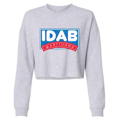 IDab Marijuana Cropped Pullover Crew