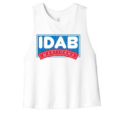 IDab Marijuana Women's Racerback Cropped Tank