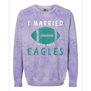 I married into this eagles funny Philadelphia football fan it's A Philly Thing Colorblast Crewneck Sweatshirt