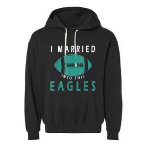 I married into this eagles funny Philadelphia football fan it's A Philly Thing Garment-Dyed Fleece Hoodie