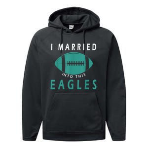 I married into this eagles funny Philadelphia football fan it's A Philly Thing Performance Fleece Hoodie