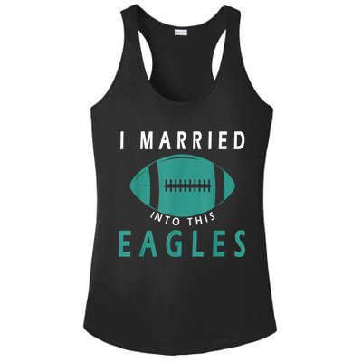 I married into this eagles funny Philadelphia football fan it's A Philly Thing Ladies PosiCharge Competitor Racerback Tank