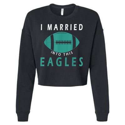 I married into this eagles funny Philadelphia football fan it's A Philly Thing Cropped Pullover Crew
