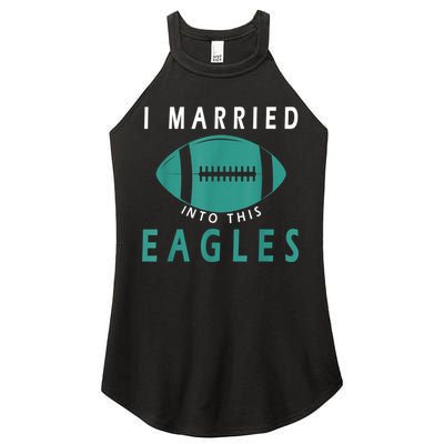 I married into this eagles funny Philadelphia football fan it's A Philly Thing Women's Perfect Tri Rocker Tank