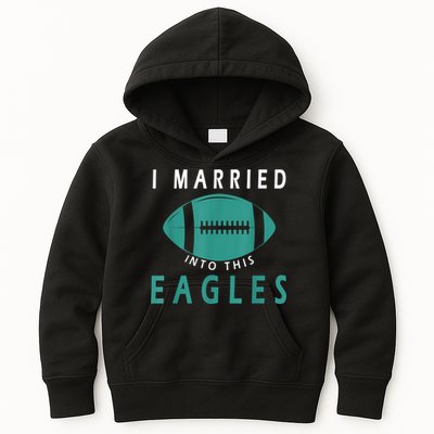 I married into this eagles funny Philadelphia football fan it's A Philly Thing Kids Hoodie