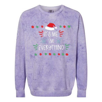 ItS Me IM Everything Colorblast Crewneck Sweatshirt