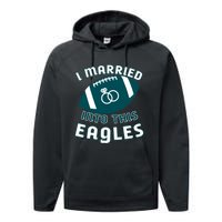 I married into this eagles funny Philadelphia football fan it's A Philly Thing Performance Fleece Hoodie