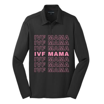 Ivf Mama Infertility Journey Proud Mom Dad Parents Embryo Gift Silk Touch Performance Long Sleeve Polo