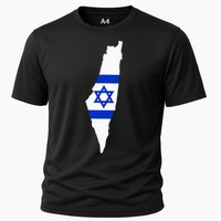 Israel Map Cooling Performance Crew T-Shirt