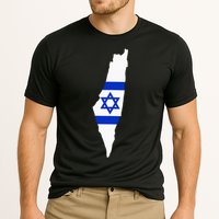 Israel Map Cooling Performance Crew T-Shirt